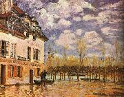 Alfred Sisley Boat During a Flood Spain oil painting reproduction